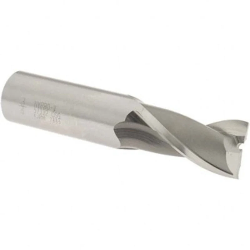 OSG 3/4, 1-5/16 LOC, 3/4 Shank Diam, 3-9/16 OAL, 2 Flute, Vanadium High Speed Steel Square End Mill Single End, Uncoa...